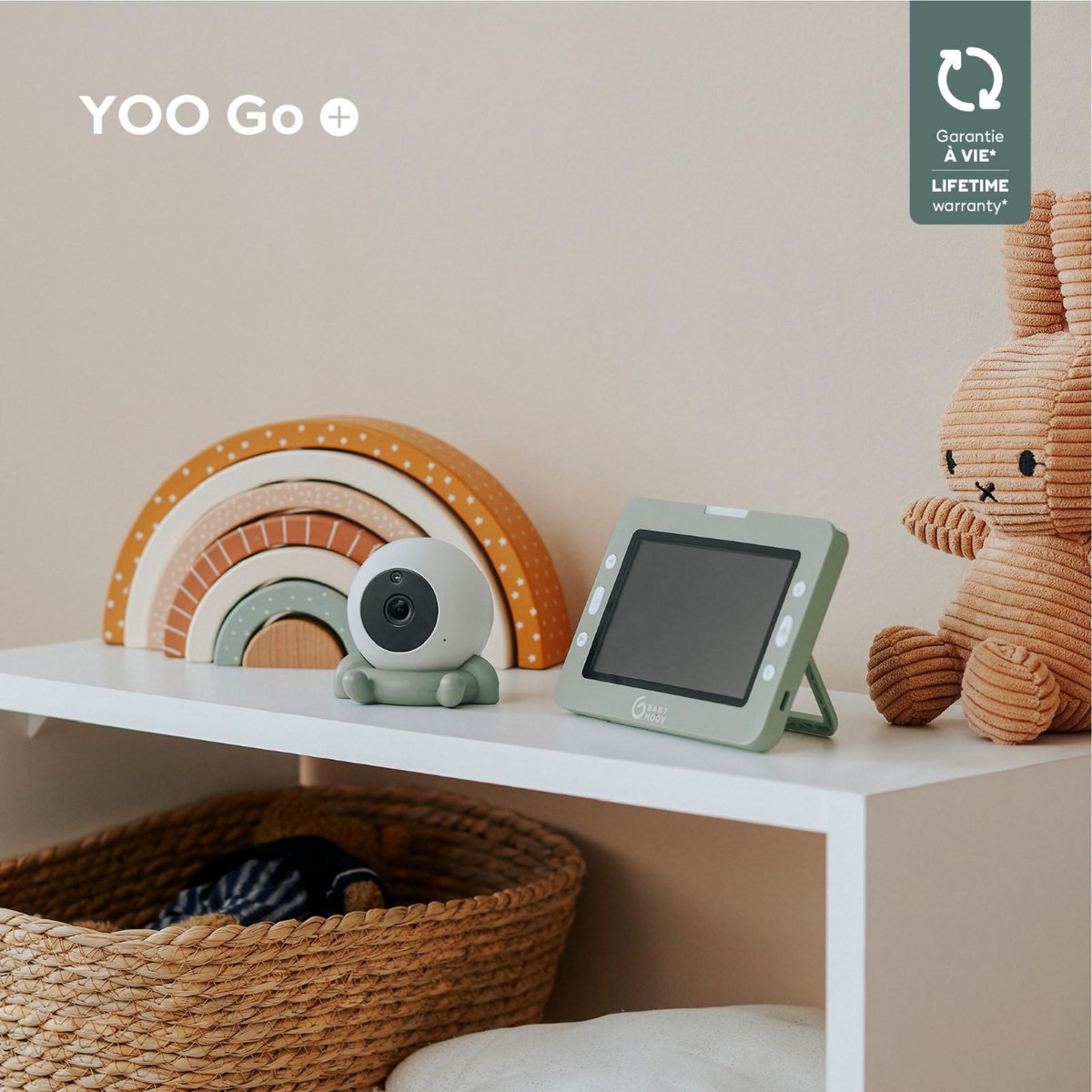 BABYMOOV Caméra additionnelle Babyphone YOO GO+ Babymoov - Nomade et Rechargeable - Portée 300m