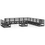 Voir la diapositive 2 : VIDAXL Salon de jardin 12 pcs noir bois de pin massif