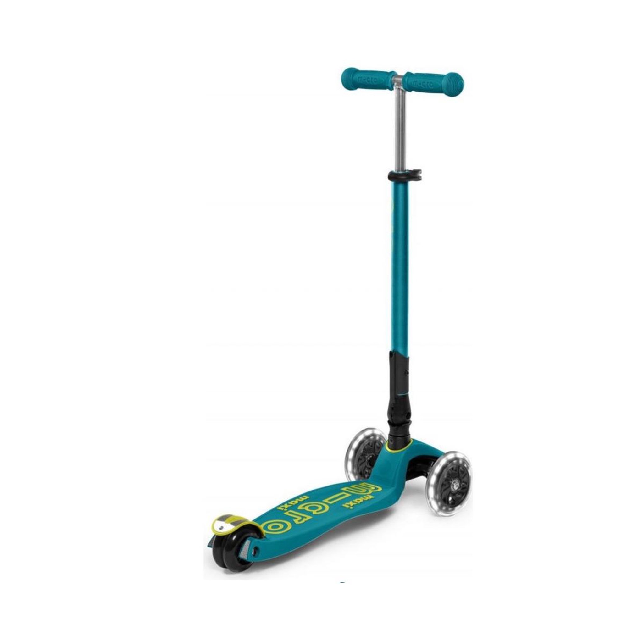 Voir la diapositive 3 : Micro Trottinette  Mobility Maxi  Deluxe Pliable LED Bleu Pétrole