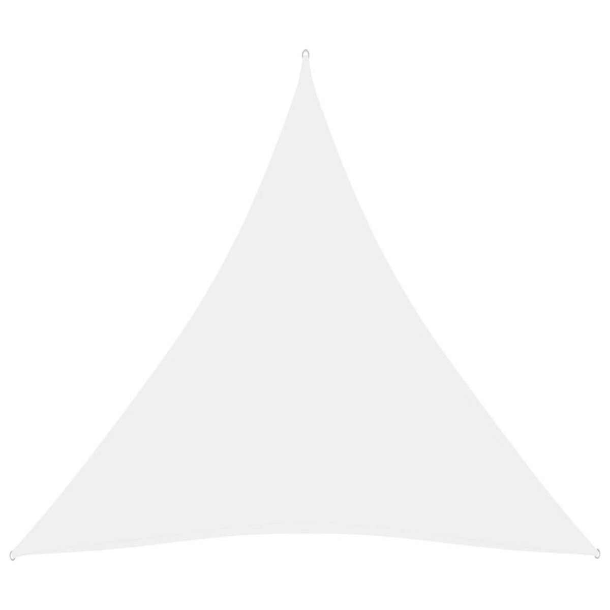 VIDAXL Voile de parasol Tissu Oxford triangulaire 5x5x5 m Blanc