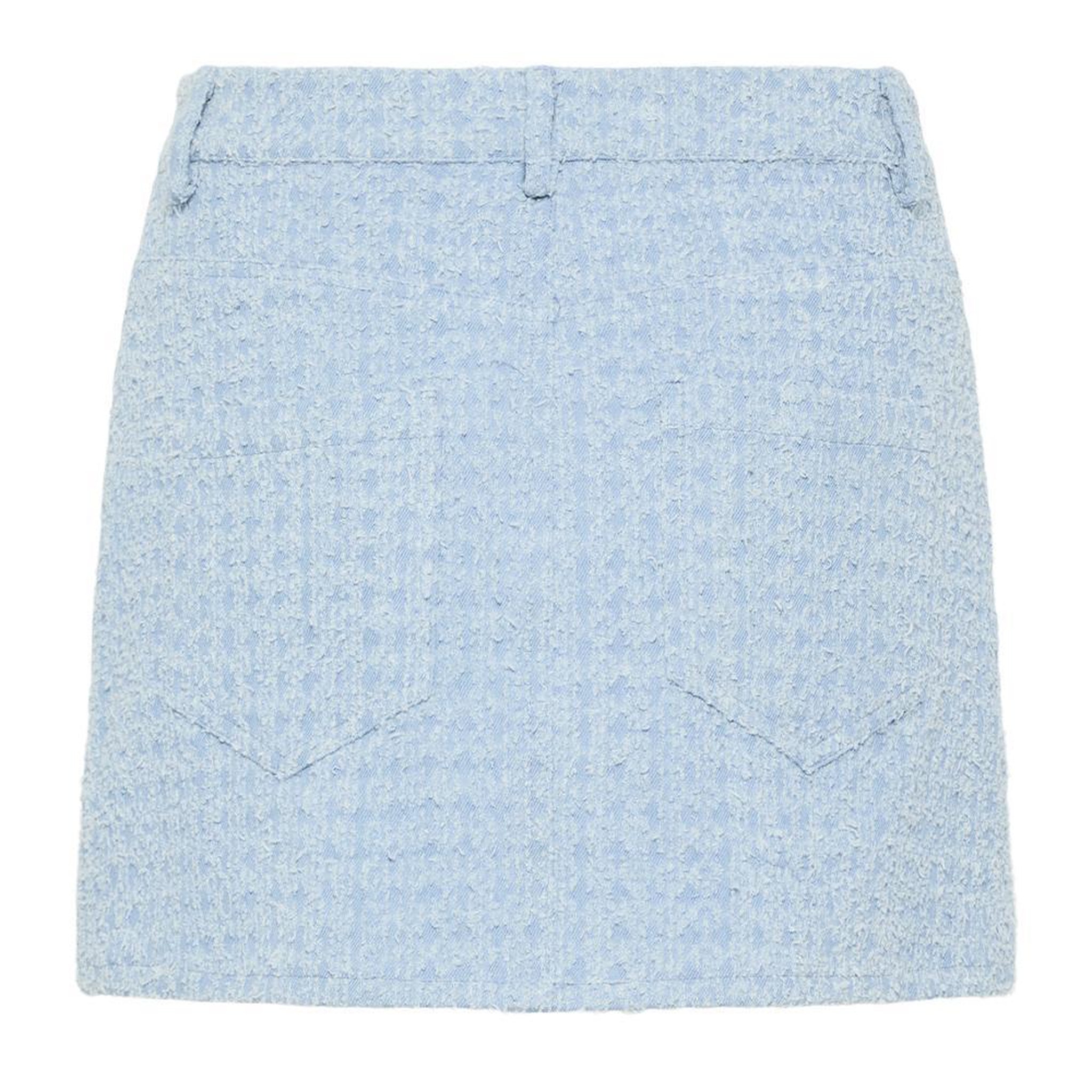 Voir la diapositive 4 : Pieces Jupe Courte Bleu Femme Pieces Denim Skirt