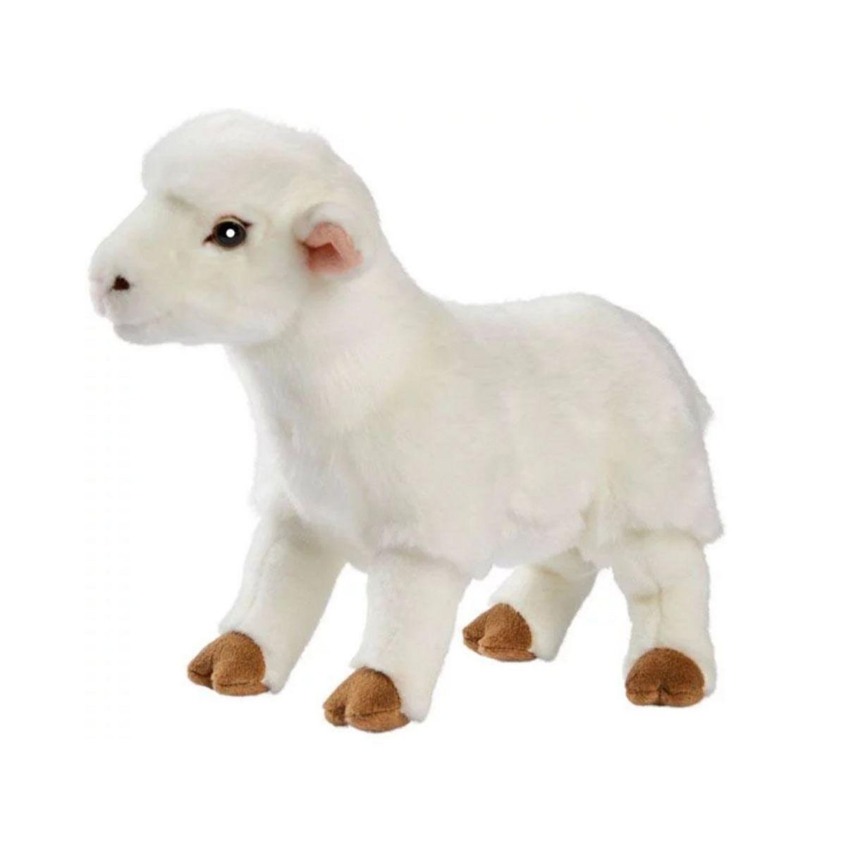 Anima Peluche Agneau Blanc Doux de 28 cm - Compagnon Idéal pour Enfants