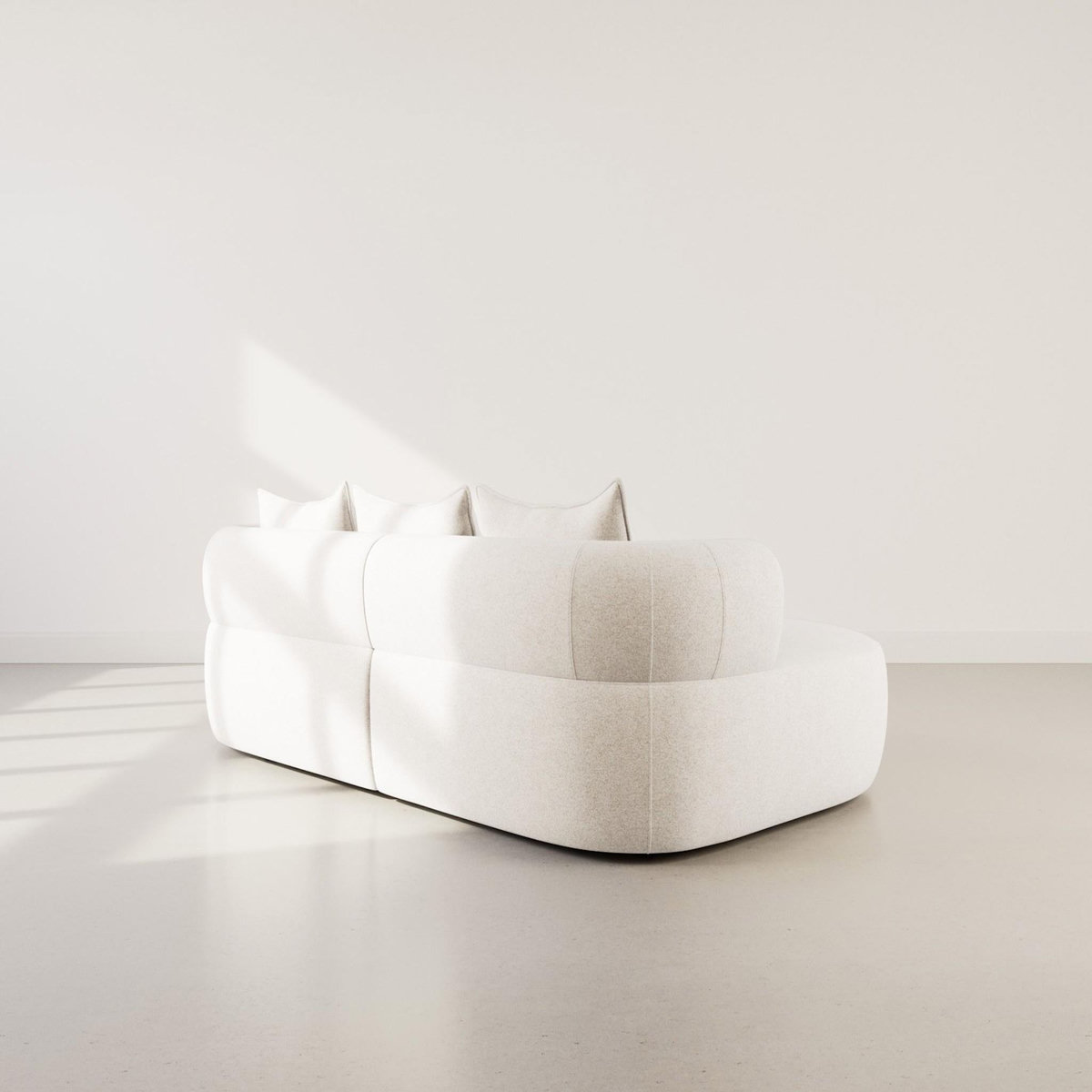 LISA DESIGN Angela - canapé d'angle gauche 4 places en velours texturé