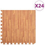 Voir la diapositive 1 : VIDAXL Tapis de sol 24 pcs Grain de bois 8,64㎡ Mousse EVA
