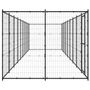 Voir la diapositive 3 : VIDAXL Chenil d extérieur pour chiens Acier 21,78 m²