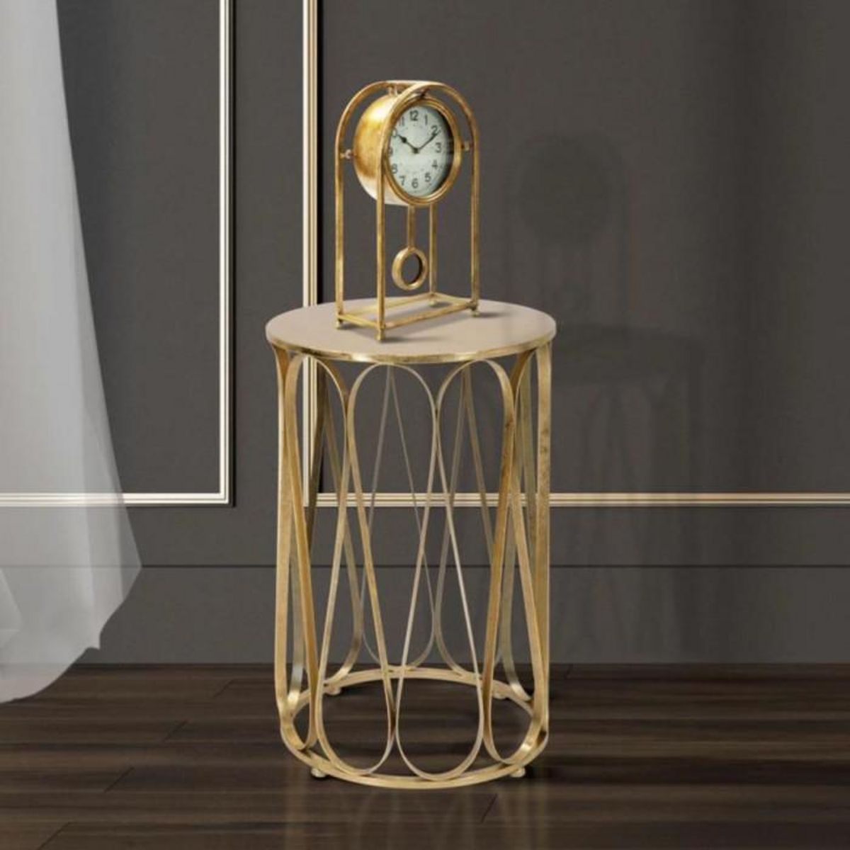 Paris Prix Table d'Appoint Design  Venice  58cm Or