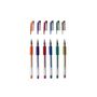 Voir la diapositive 2 : AUCHAN Lot de 6 stylos gel métalliques coloris assortis