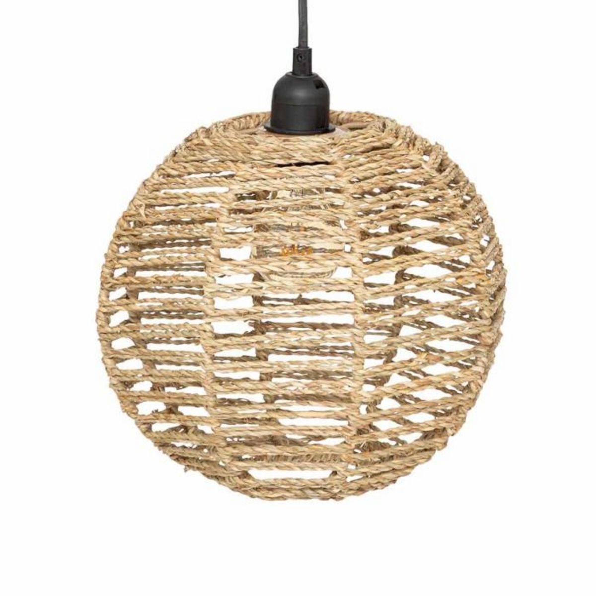 ATMOSPHERA Lampe Suspension en Jonc  Rana  50cm Naturel