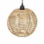Voir la diapositive 2 : ATMOSPHERA Lampe Suspension en Jonc  Rana  50cm Naturel