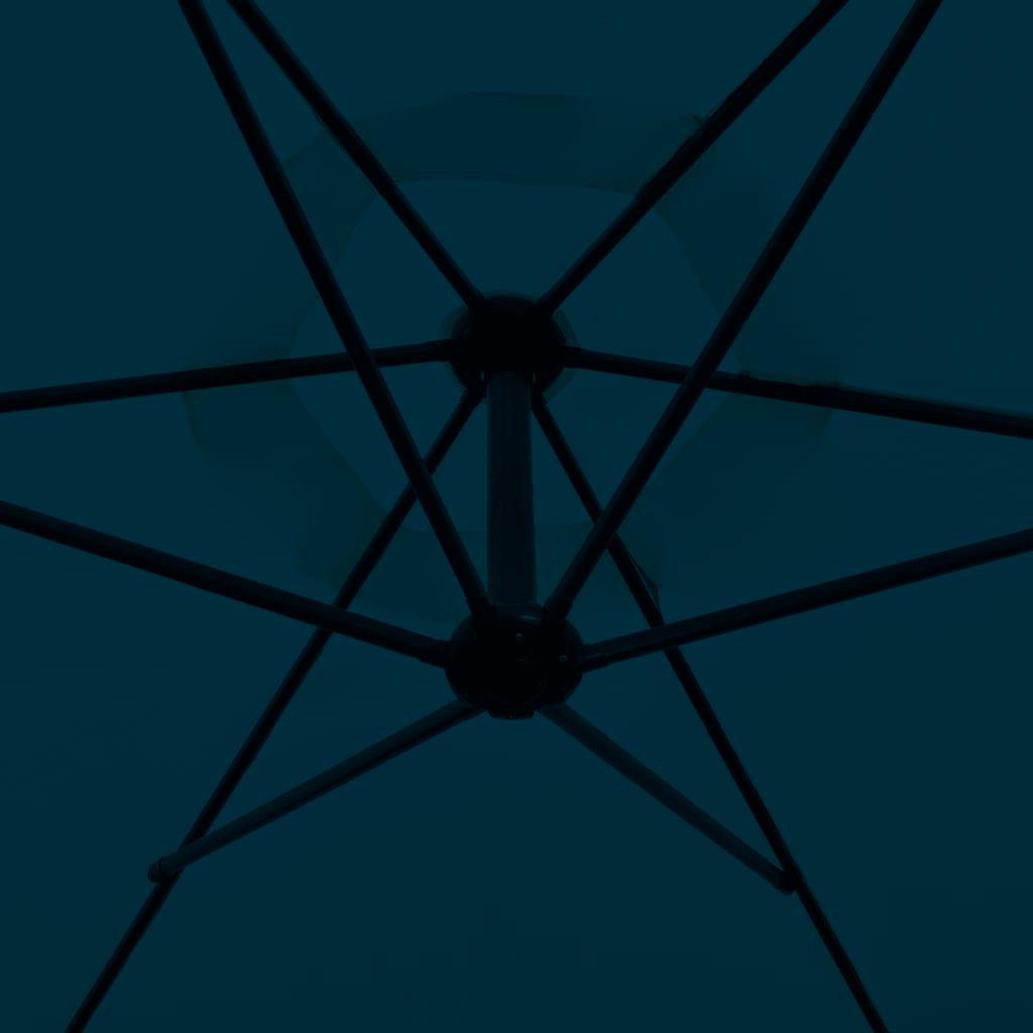 Voir la diapositive 3 : VIDAXL Parasol de jardin en porte-a-faux 3 m bleu