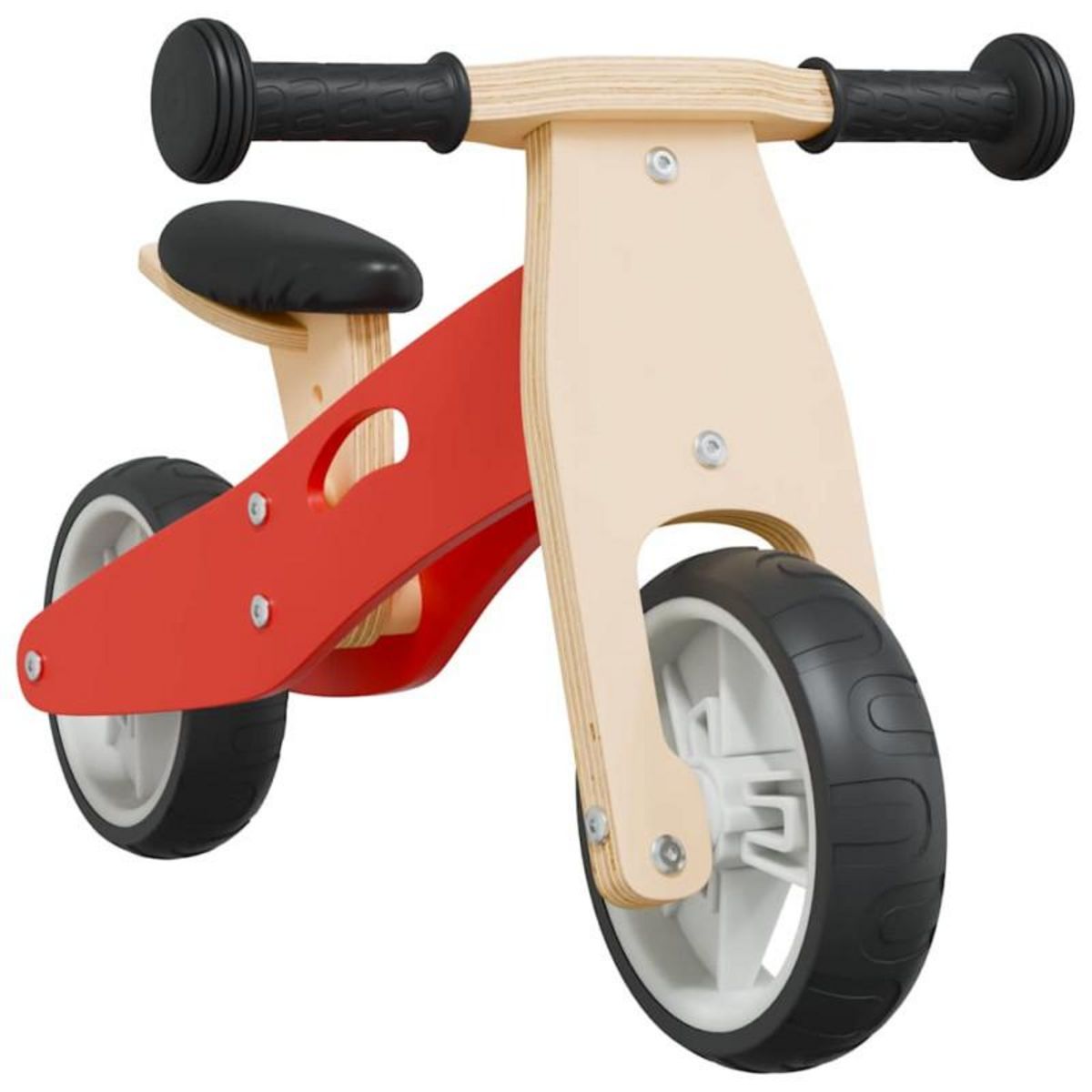 VIDAXL Vélo d équilibre pour enfants 2 in 1 rouge