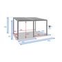 Voir la diapositive 4 : HESPERIDE Pergola bioclimatique Avila 4 x 3 m graphite en aluminium - Hespéride