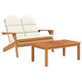 Voir la diapositive 2 : VIDAXL Ensemble de salon de jardin Adirondack 2 pcs bois acacia solide