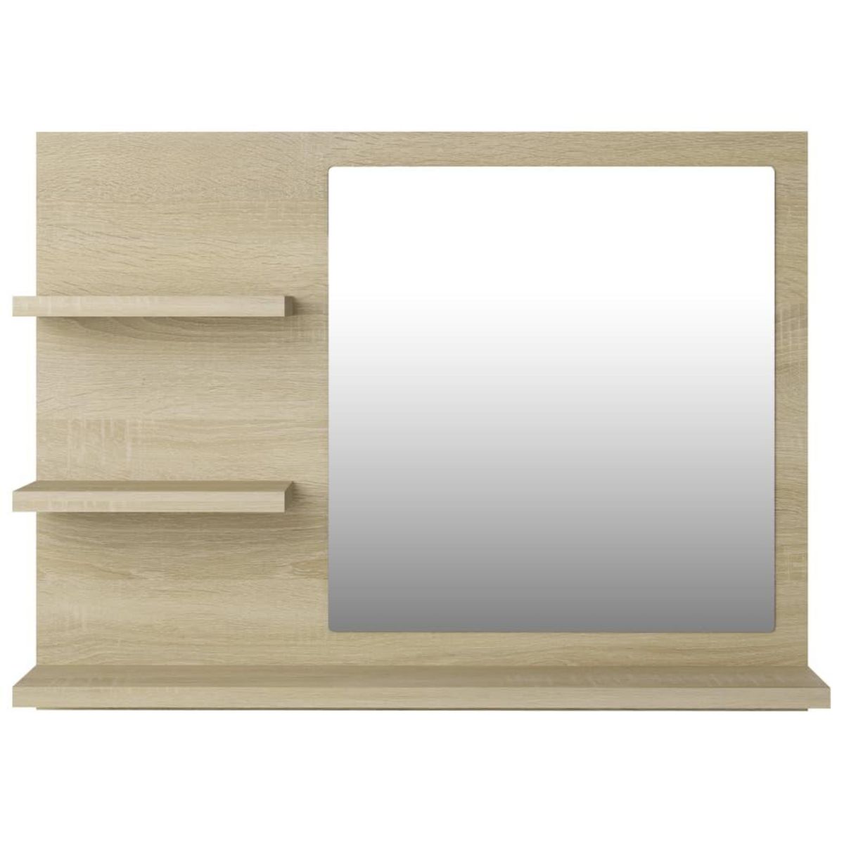 VIDAXL Miroir de salle de bain chene sonoma bois d'ingenierie