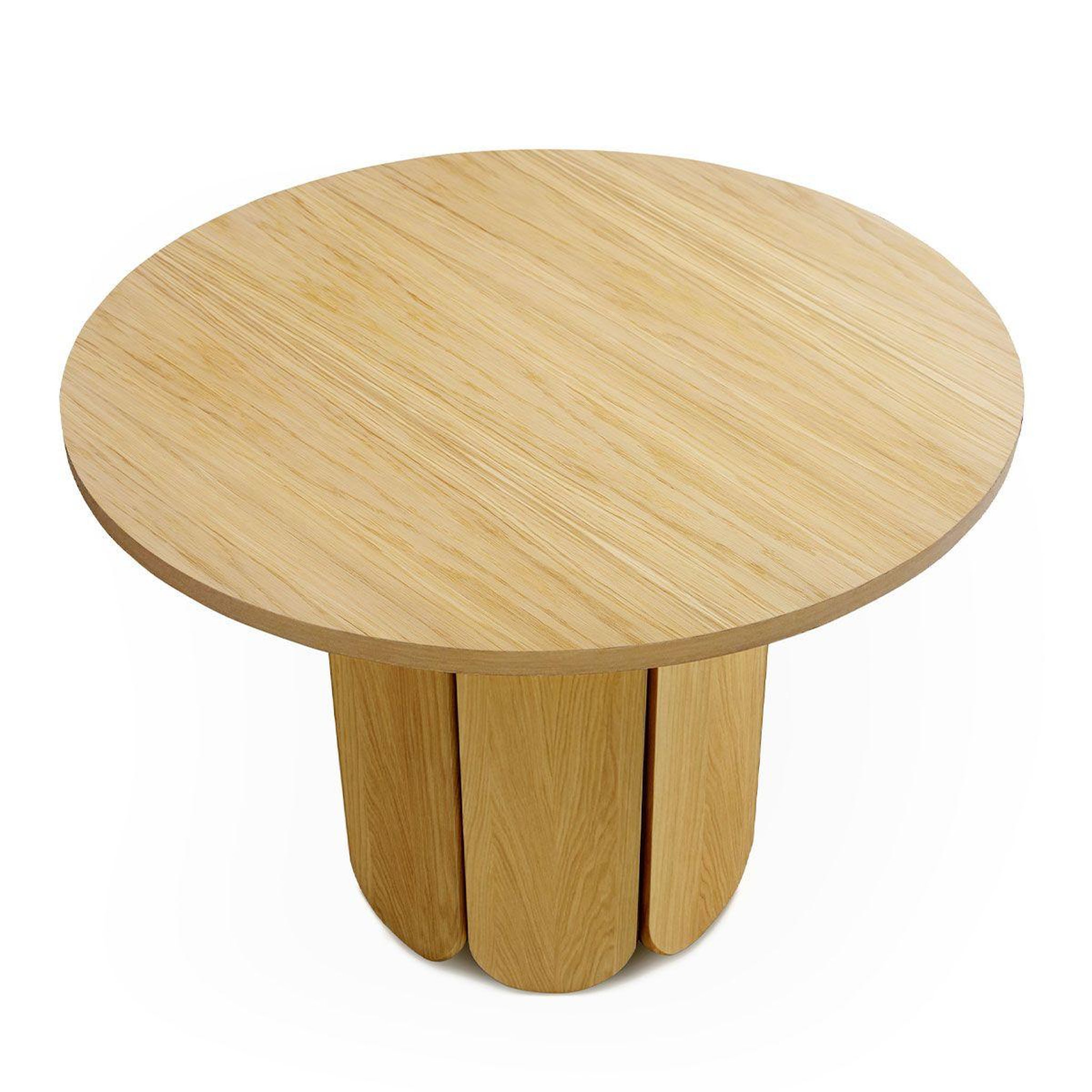 Voir la diapositive 3 : Paris Prix Table à manger ronde design  soft  98cm chêne