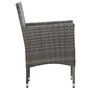Voir la diapositive 4 : VIDAXL Chaises a manger de jardin lot de 2 Resine tressee Gris