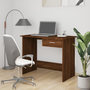 Voir la diapositive 1 : VIDAXL Bureau Chene marron 100x50x76 cm Bois d'ingenierie