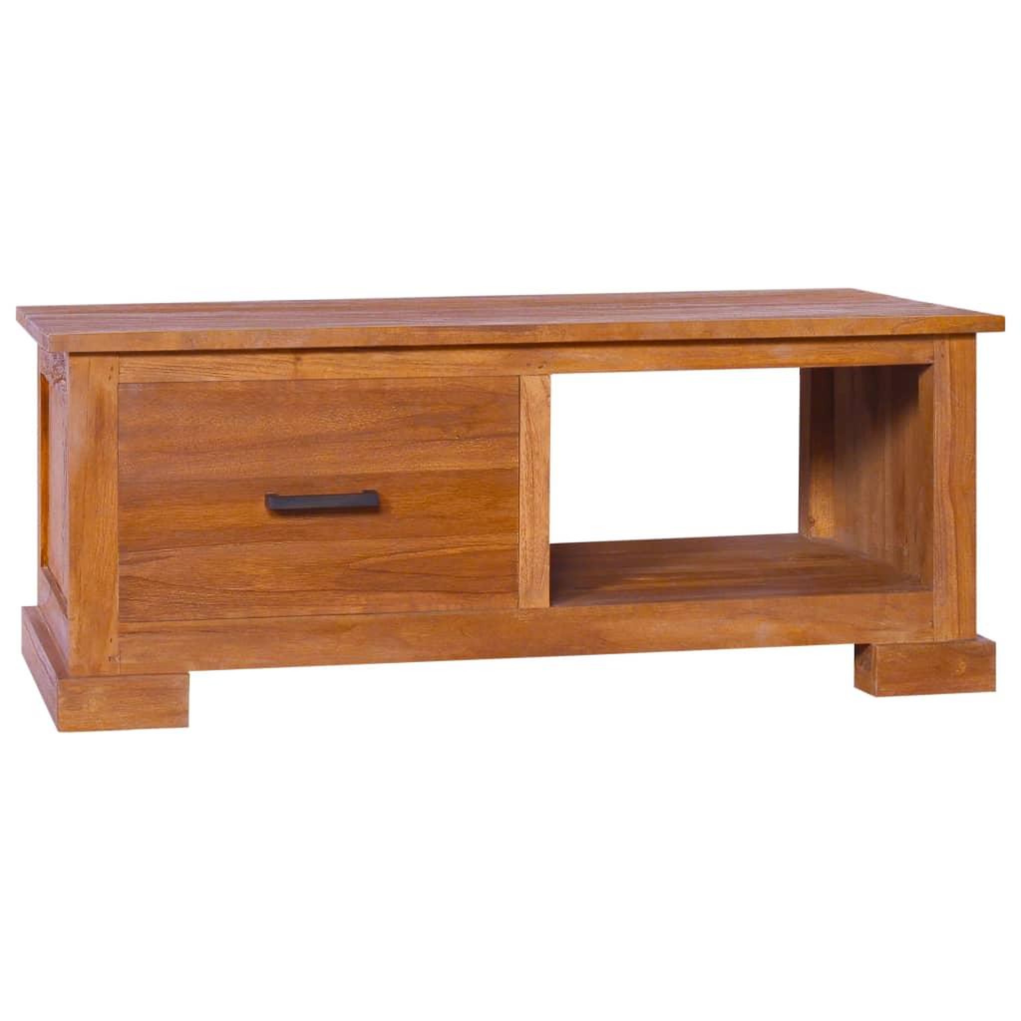 Voir la diapositive 1 : VIDAXL Meuble TV 90x50x37 cm Bois de teck massif