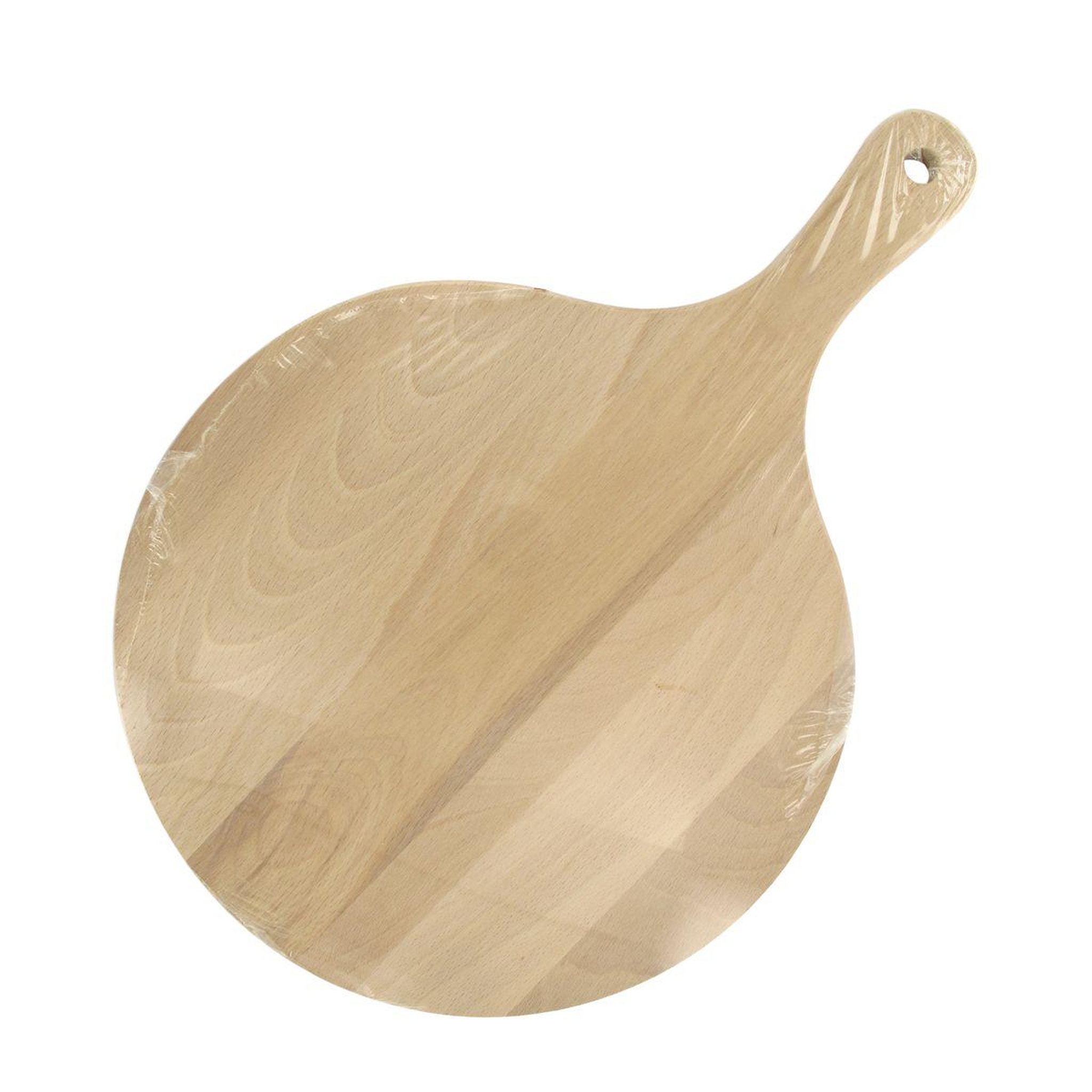 Voir la diapositive 6 : Fackelmann 6 planches à pizza et tarte flambée en bois 30 cm et roulette à pizza en inox fackelmann