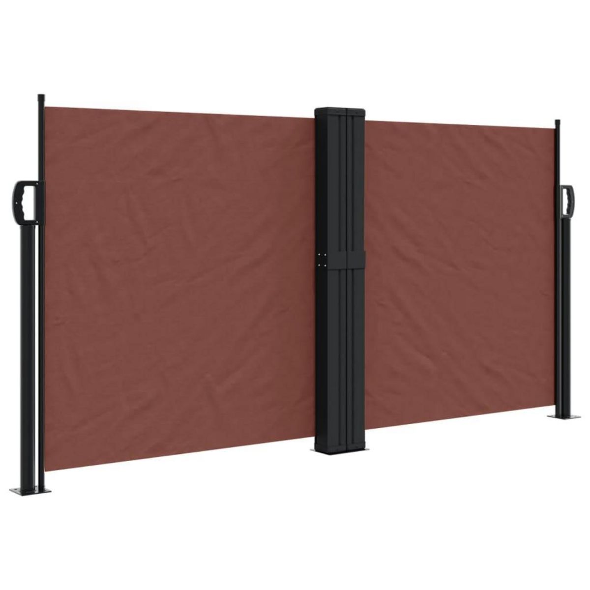 VIDAXL Auvent lateral retractable marron 120x1000 cm