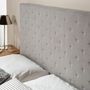Voir la diapositive 4 : MARCKONFORT Tête de lit Malta 140x60 cm Couleur Gris, 8 cm d'épaisseur