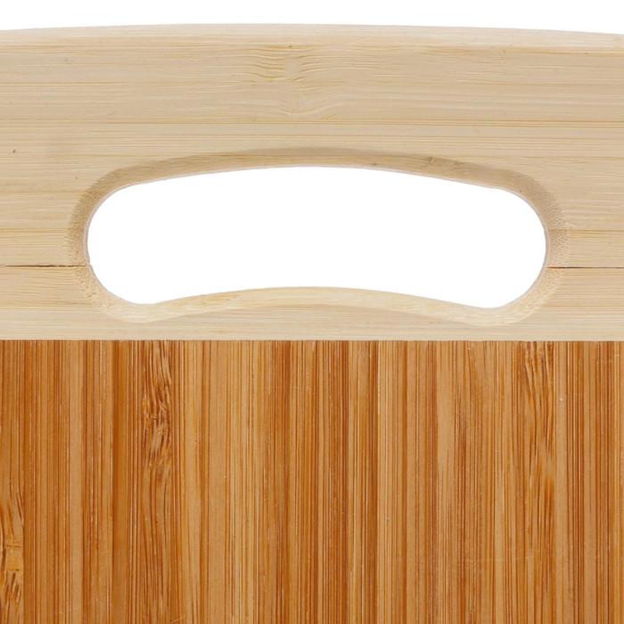 Voir la diapositive 2 : FIVE Planche à Découper Bambou  Bi-Bande  30cm Naturel