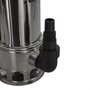 Voir la diapositive 4 : VITO Garden Pompe de relevage Eaux usées 1100W Corps INOX Pompe immergée Egouts Caves VITO