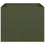 Voir la diapositive 4 : VIDAXL Jardiniere vert olive 100x100x80 cm acier