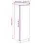Voir la diapositive 6 : VIDAXL Armoire a chaussures Gris beton 30x35x100 cm Bois d'ingenierie