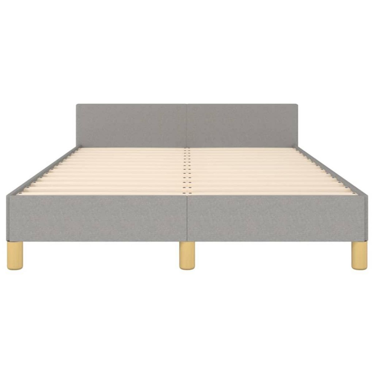 VIDAXL Cadre de lit sans matelas gris clair 120x200 cm tissu