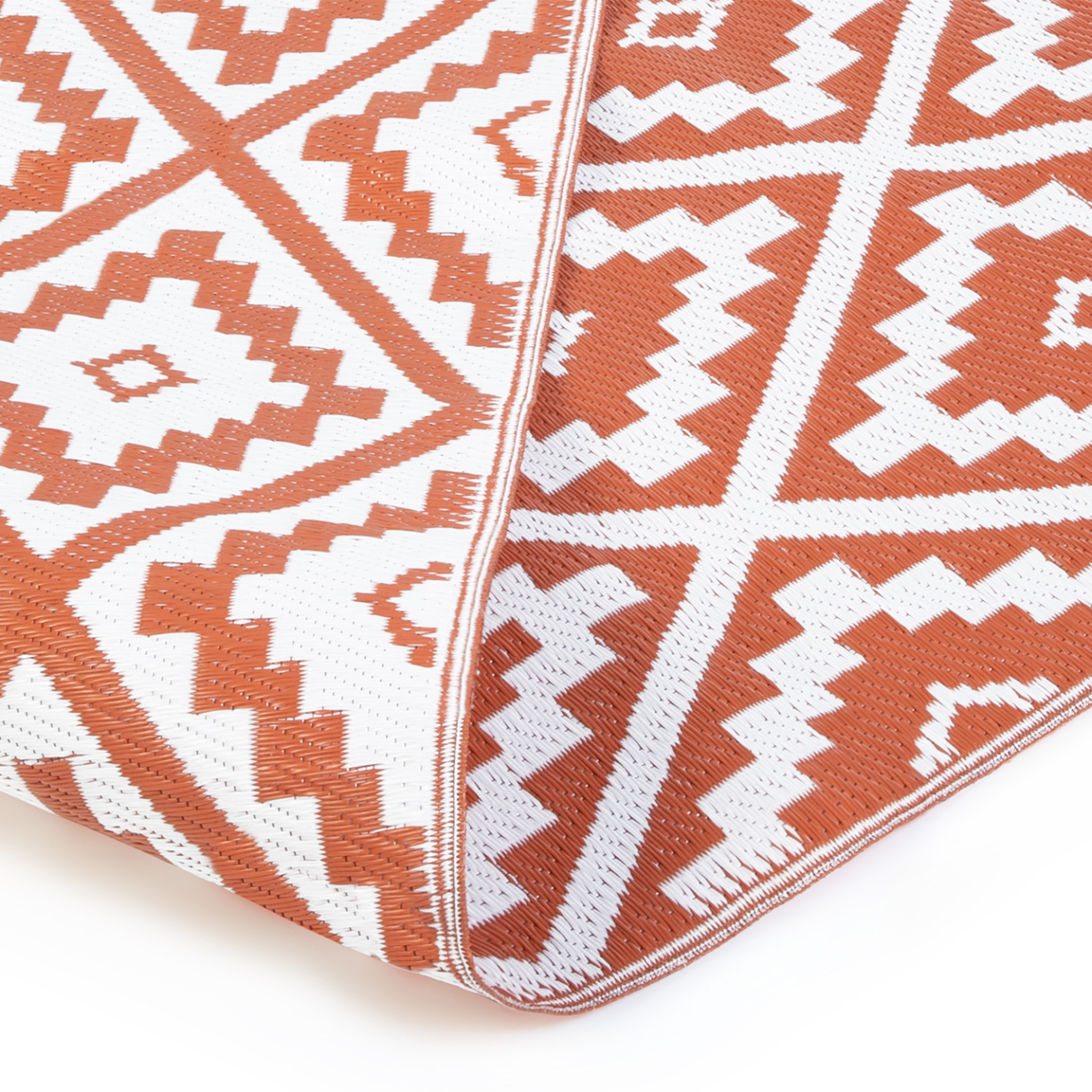 Voir la diapositive 4 : ID MARKET Tapis extérieur BAHAMAS terracotta 180 x 280 CM