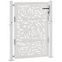 Voir la diapositive 3 : VIDAXL Porte de jardin acier resistant aux intemperies design flamme