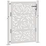 Voir la diapositive 3 : VIDAXL Porte de jardin acier resistant aux intemperies design flamme