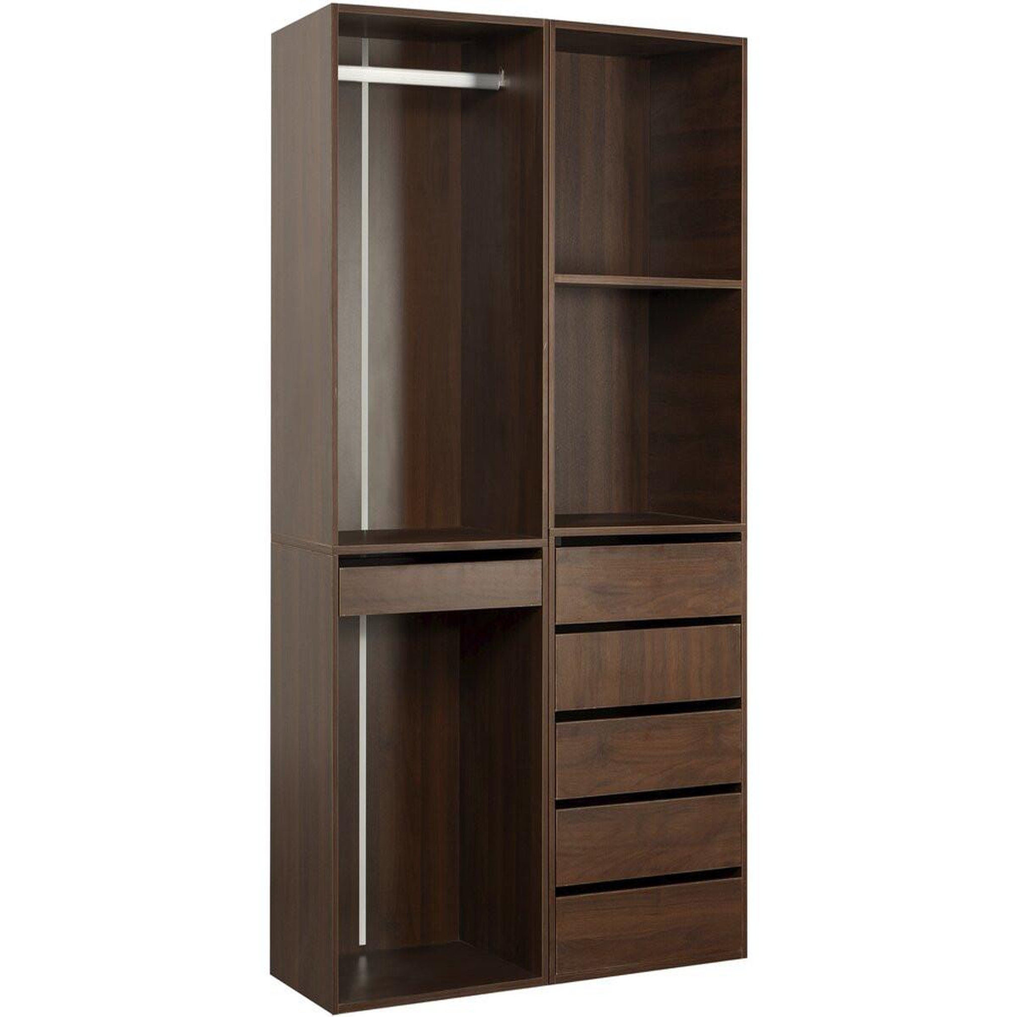 Habitat et Jardin Kit dressing   opéra   modulable - 2 éléments - marron
