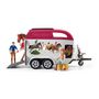Voir la diapositive 4 : Schleich Schleich Adventure with Car and Horse Trailer 42535