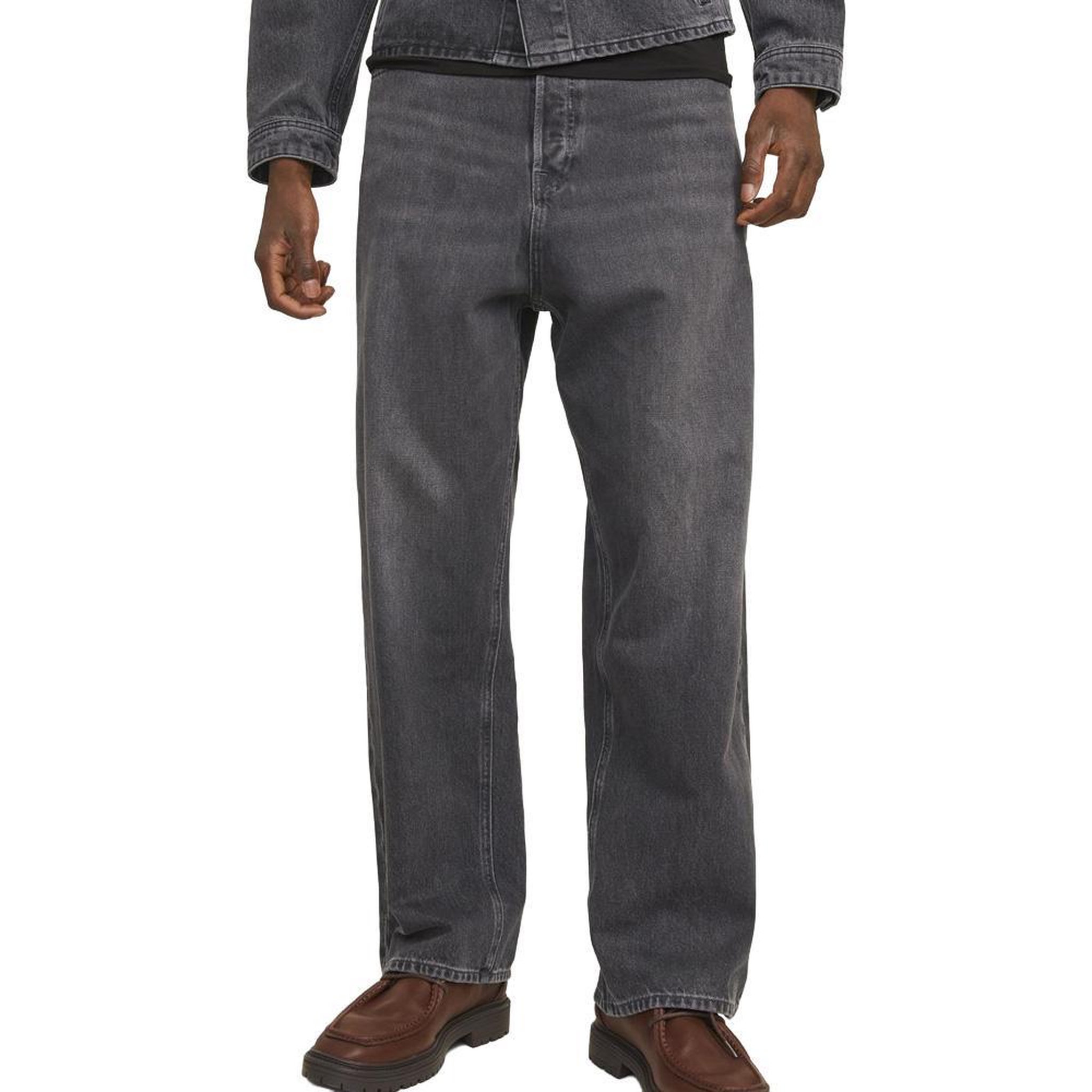 Voir la diapositive 2 : Jack & Jones Jean baggy gris homme jack & jones jjiron