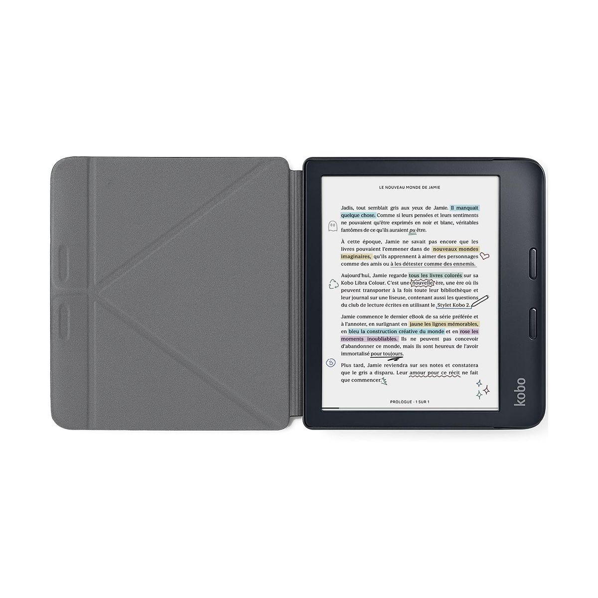 IBROZ Etui Origami Kobo Libra Colour 2024 bleu