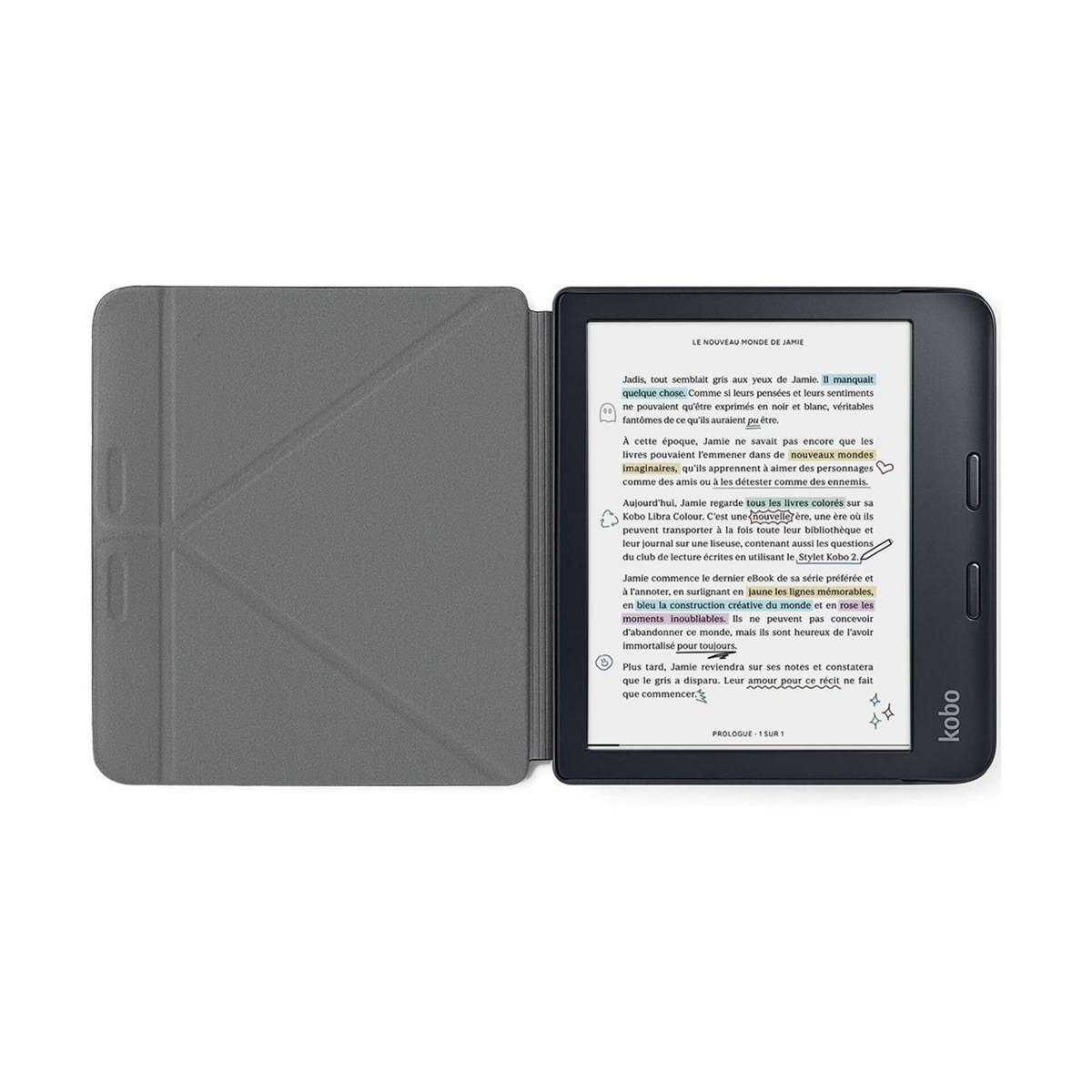 IBROZ Etui Origami Kobo Libra Colour 2024 bleu