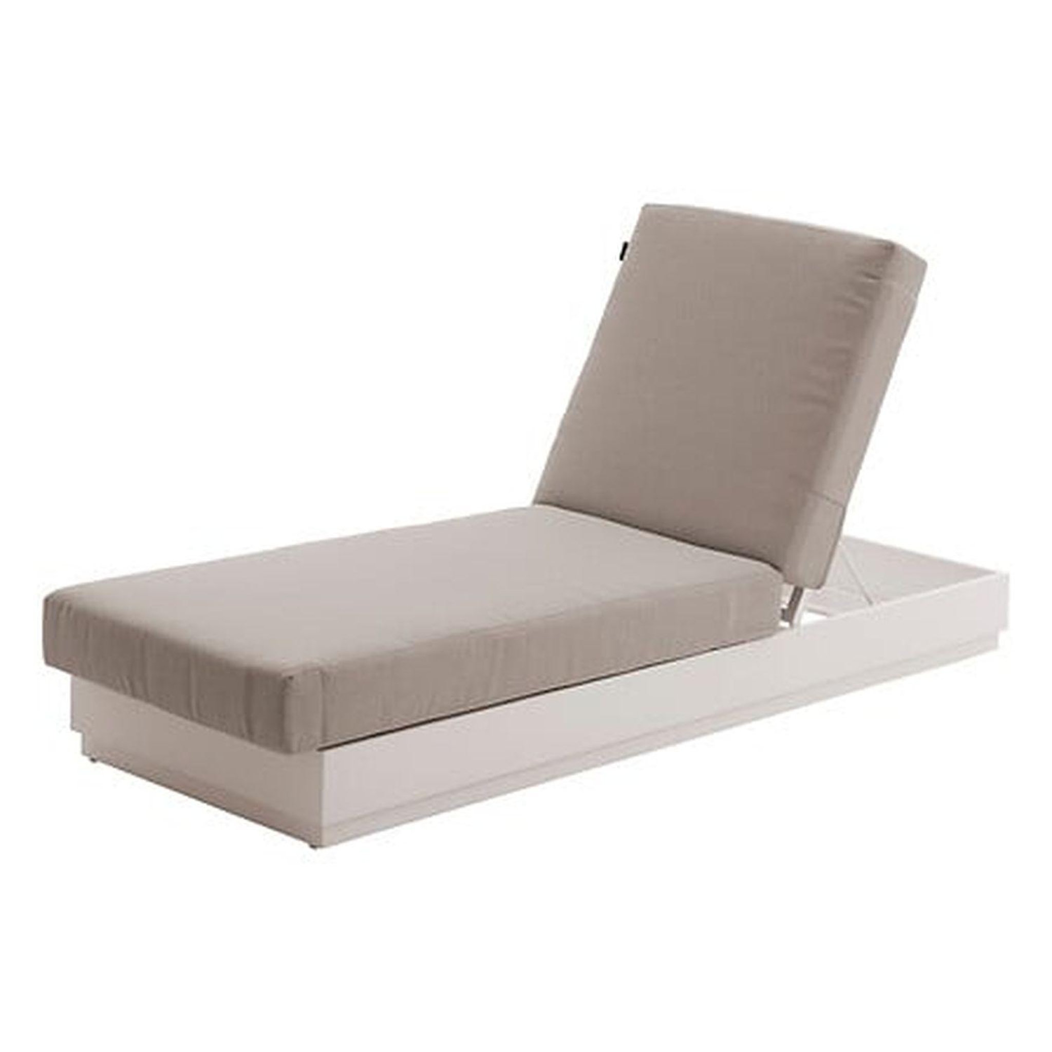 HESPERIDE Lit de piscine en aluminium et acier allure. Coloris disponibles : Gris