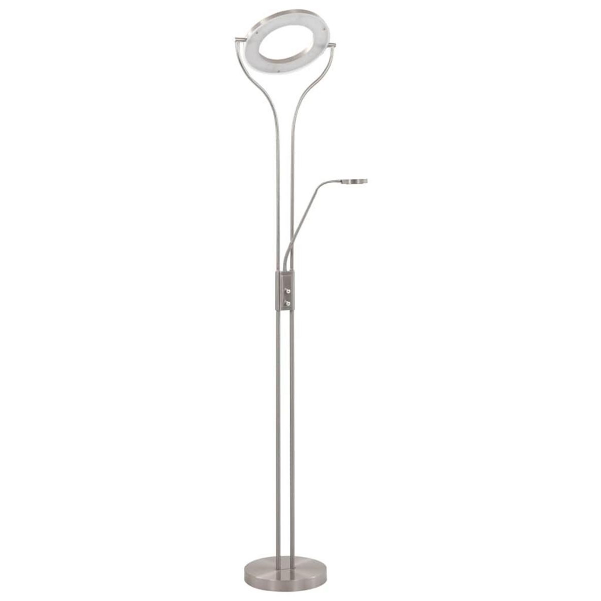 VIDAXL Lampadaire 18 W argente 180 cm variable
