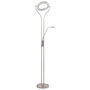 Voir la diapositive 2 : VIDAXL Lampadaire 18 W argente 180 cm variable