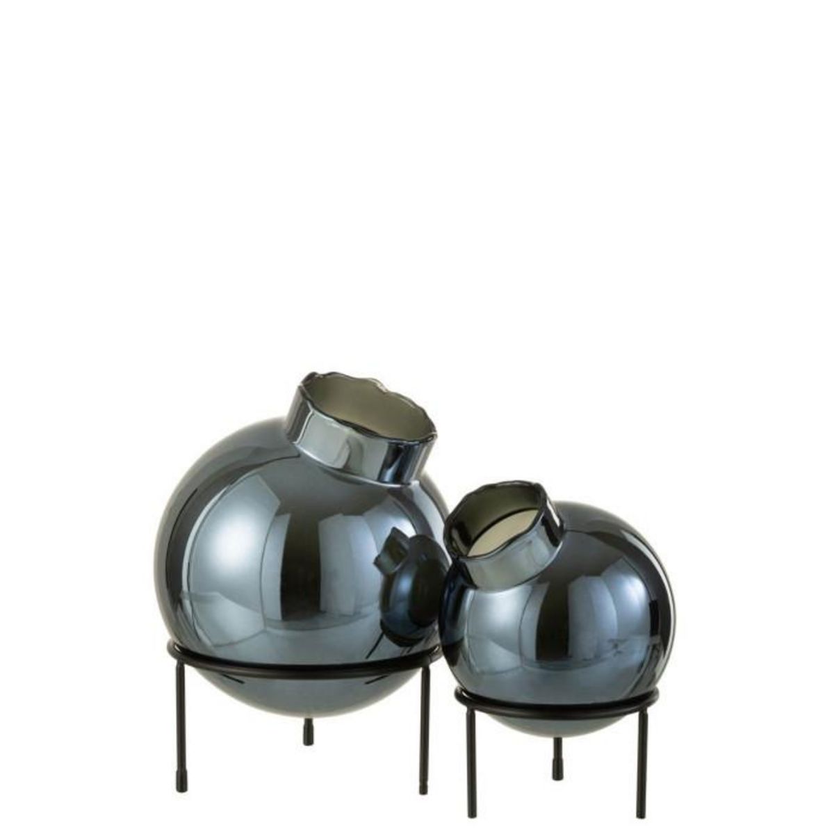 Paris Prix Vase Boule sur Pied  Maritza  22cm Bleu