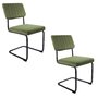 Voir la diapositive 1 : Leitmotiv 2 Chaises cantilevers design velours Keen
