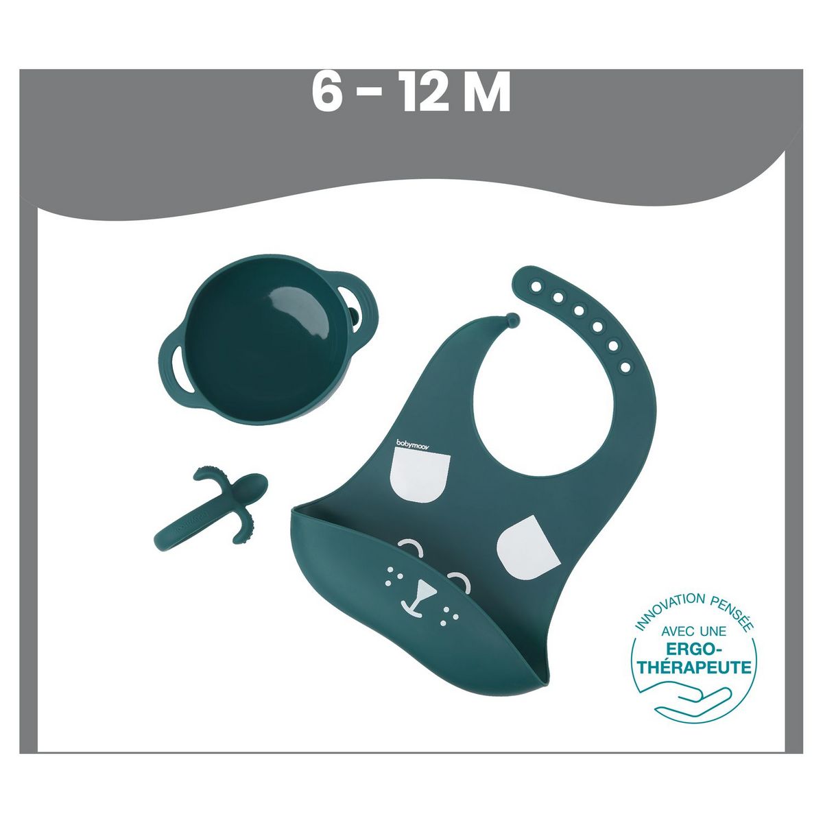 BABYMOOV Kit repas en silicone FIRST'ISY