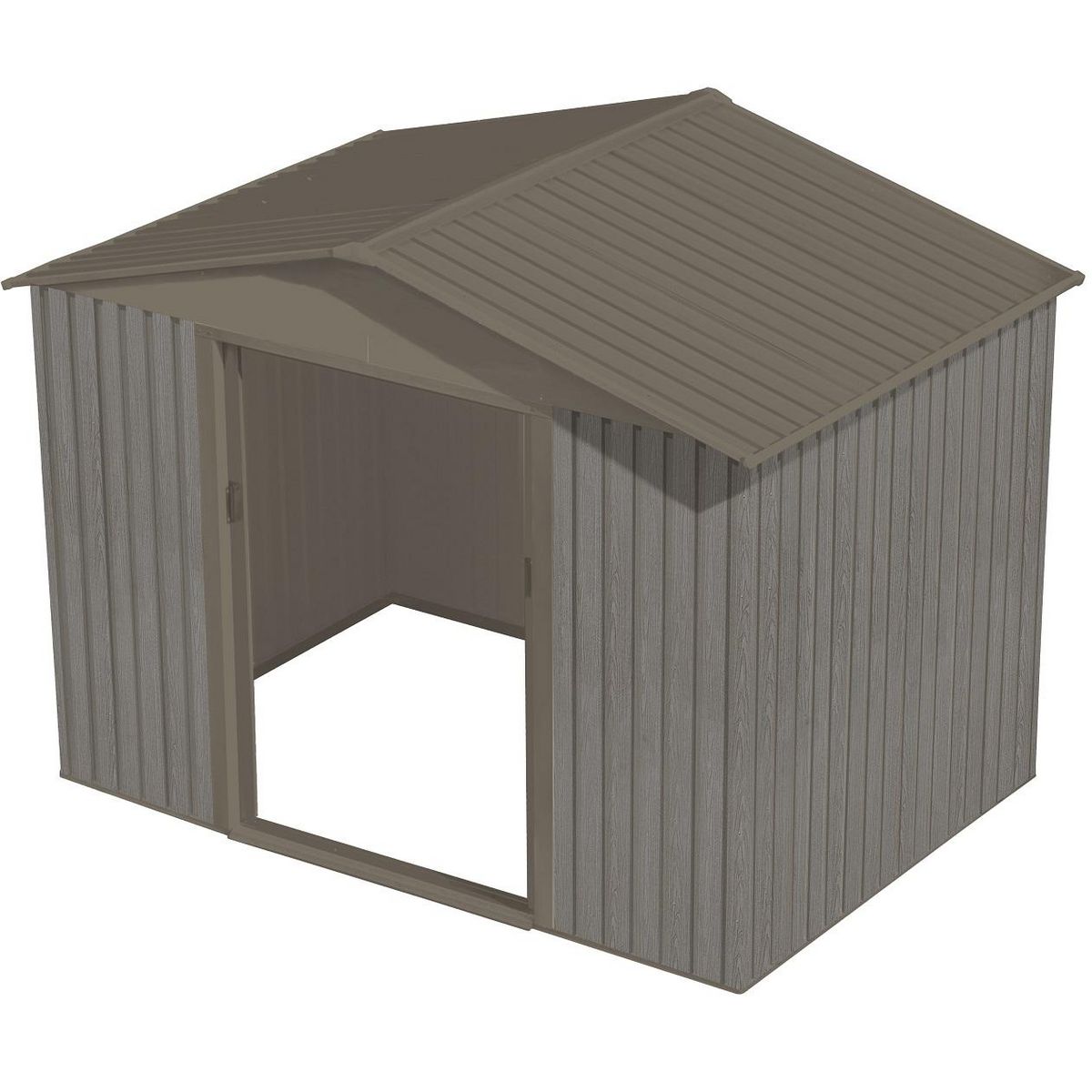 CHALET&JARDIN Abri de jardin métal - Imitation bois - 4,72² - PAO