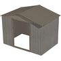 Voir la diapositive 6 : CHALET&JARDIN Abri de jardin métal - Imitation bois - 4,72² - PAO