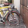 HOMCOM Râtelier pour 6 vélos dim. 179L x 33l x 27H cm acier galvanisé