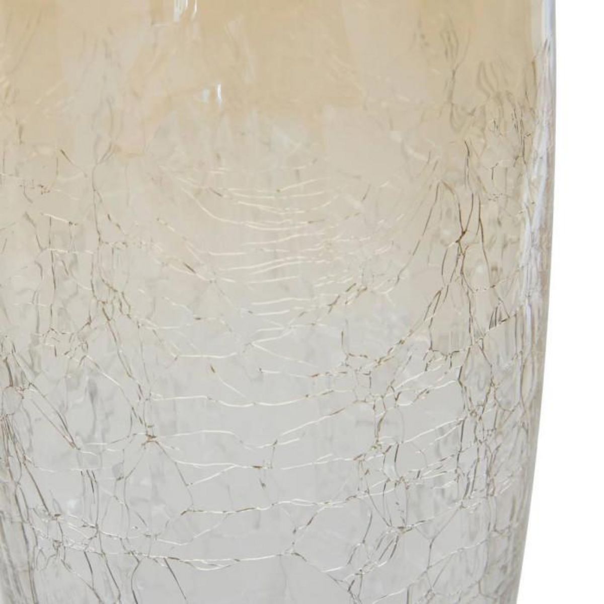 ATMOSPHERA Vase en Verre Craquelé  Alexis  40cm Transparent