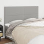 Voir la diapositive 1 : VIDAXL Tetes de lit 4 pcs Gris clair 90x5x78/88 cm Tissu