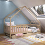 Voir la diapositive 2 : IDIMEX Lit cabane  asymétrique ALVA avec tiroirs, 90 x 190 cm en pin massif